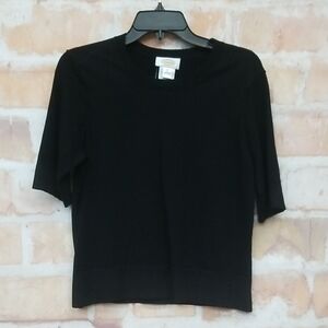 TALBOTS Size M Classic Black Women's Top